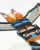 Quilled Totem Pole greeting card with detailed totem pole, mountain, and lake paper quilling design

