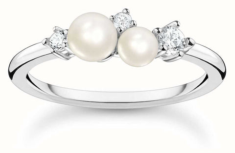 Pearl Cubic Zirconia Sterling Silver Ring | Thomas Sabo - Tricia's Gems