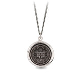 Retired Pyrrha Castle Talisman necklace dragon and castle protection symbols