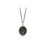 Pyrrha Resilience sterling silver teasel talisman pendant