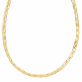 14K Braided Herringbone Chain - Tricia's Gems