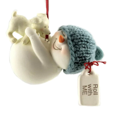 Roll With Me Ornament by Snowpinions on white background