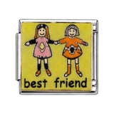 Girls Best Friend stainless steel enamel Italian charm