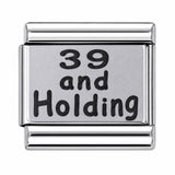 39 and Holding stainless steel Italian charm