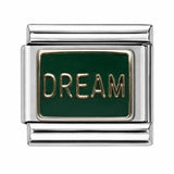 Green Dream stainless steel enamel Italian charm