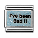 I've Been Bad!! stainless steel Italian charm