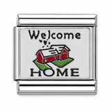 Welcome Home stainless steel Italian charm