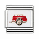 Red Truck stainless steel Italian charm