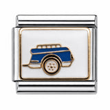 Blue Truck stainless steel Italian charm