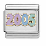 2005 stainless steel enamel Italian charm