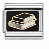 Graduation Cap stainless steel enamel Italian charm