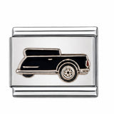 Black Pickup Truck stainless steel enamel Italian charm