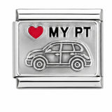 My PT Cruiser stainless steel enamel Italian charm