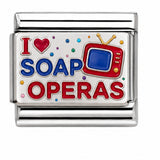 Soap Operas stainless steel enamel Italian charm