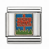 For Sale Sign stainless steel Italian charm - Row 55