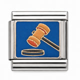 Judge’s Gavel stainless steel Italian charm - Row 55