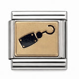 Key stainless steel Italian charm - Row 55