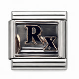 Pharmacy Rx stainless steel Italian charm - Row 55