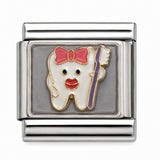 Dental Assistant stainless steel Italian charm - Row 56