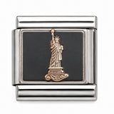 Statue of Liberty stainless steel Italian charm - Row 56