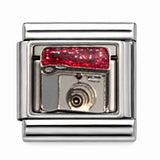 Camera stainless steel Italian charm - Row 56