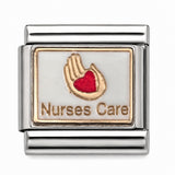 Nurses Care stainless steel Italian charm - Row 57