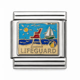 Lifeguard stainless steel Italian charm - Row 57