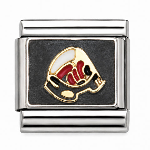 Western Emblem stainless steel Italian charm - Row 58
