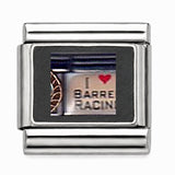 Barrel Racing stainless steel Italian charm - Row 59