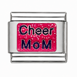 Cheer Mom stainless steel Italian charm - Row 61