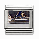 Blue Basketball Shoe Italian charm