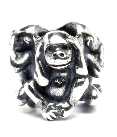 Three Monkeys Bead | Trollbeads - Tricia's Gems