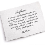 Sunflower Talisman - Capri Blue