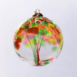 Tree of Autumn Hand-Blown Glass Ornament