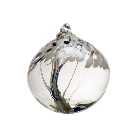 Tree of Peace Hand-Blown Glass Ornament