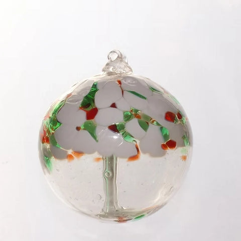 Tree of Winter Hand-Blown Glass Ornament