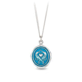 We Two Are One Talisman Pendant - Capri Blue | Pyrrha - Tricia's Gems