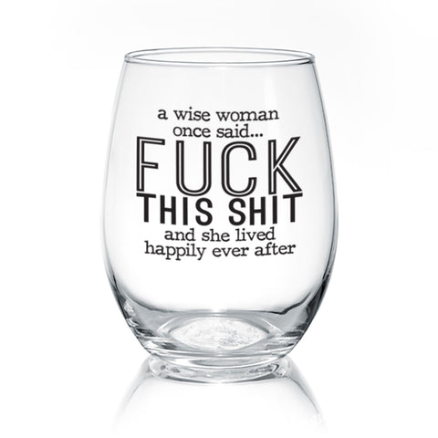 A Wise Woman | Wine Glass - Tricia's Gems