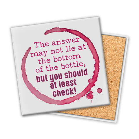 The Answer May Not | Coaster - Tricia's Gems