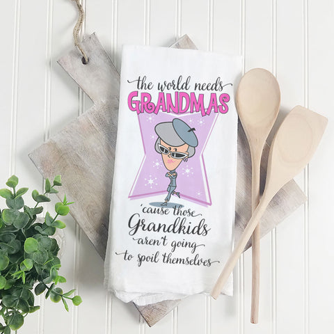 The World Needs Grandmas | Towel - Tricia's Gems