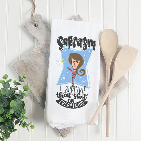 Sarcasm I Sprinkle That | Towel - Tricia's Gems