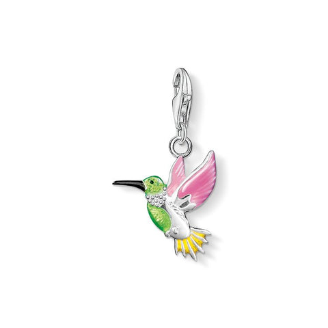 Charm Pendant Colourful Hummingbird - Tricia's Gems