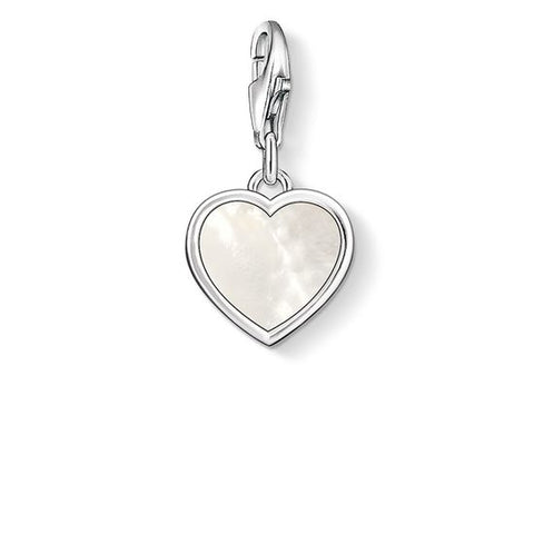 CHARM PENDANT "MOTHER-OF-PEARL HEART" - Tricia's Gems