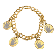Cremation Jewelry: Gold-Filled Double Link Bracelet- Pendant Sold Separately - Tricia's Gems