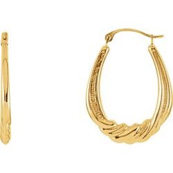 Crescent Hoop Earrings | Stuller - Tricia's Gems