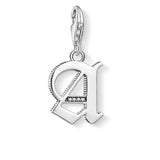CHARM PENDANT "LETTER A SILVER" - Tricia's Gems