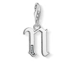 CHARM PENDANT "LETTER N SILVER" - Tricia's Gems