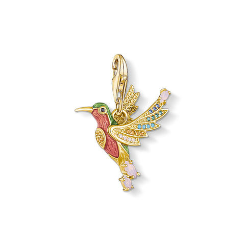 Charm Pendant Colourful Hummingbird Gold | Thomas Sabo - Tricia's Gems