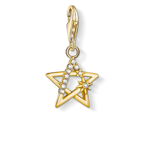 Star Pendant Star Stones Gold - Tricia's Gems