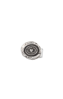 Click image to zoom Heart Print Talisman Ring | Pyrrha - Tricia's Gems